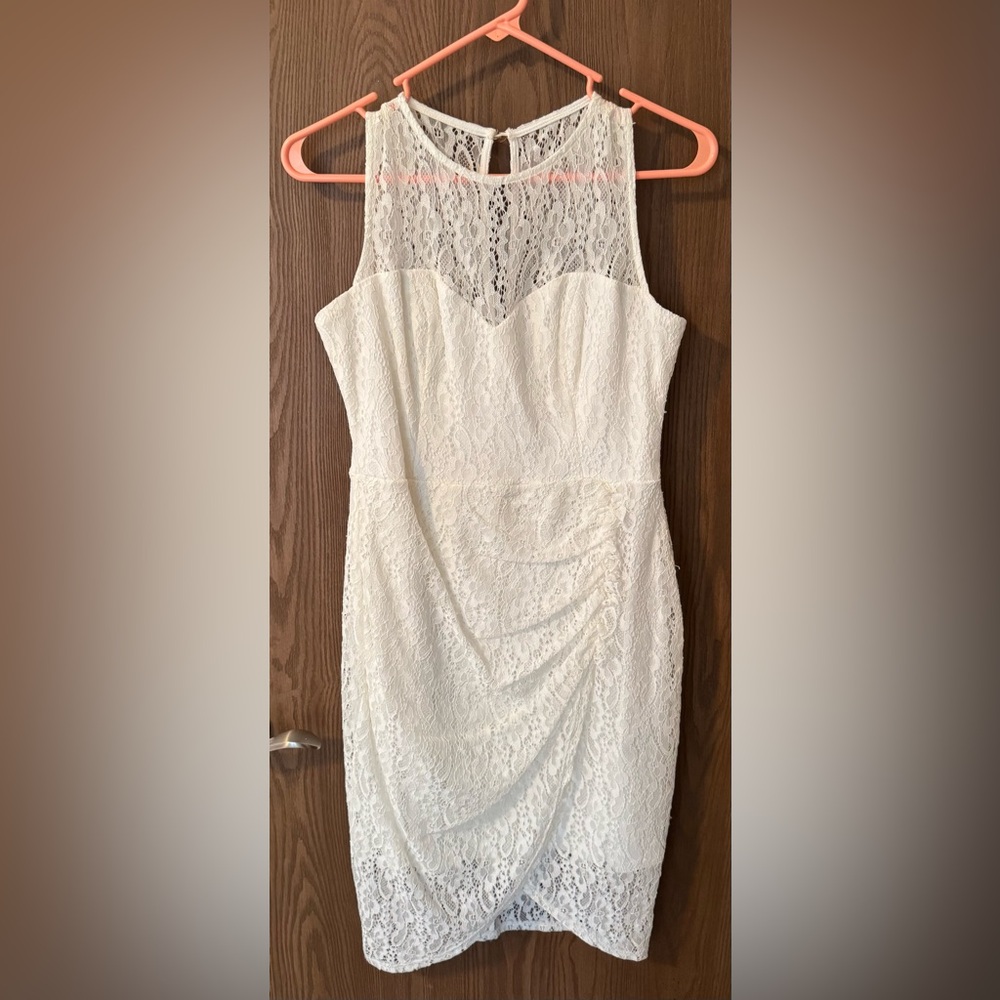 Bebe Ivory Lace Dress